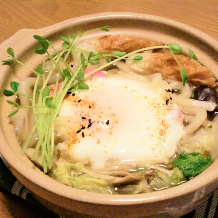 ぱぱっとできる！鍋焼きうどん